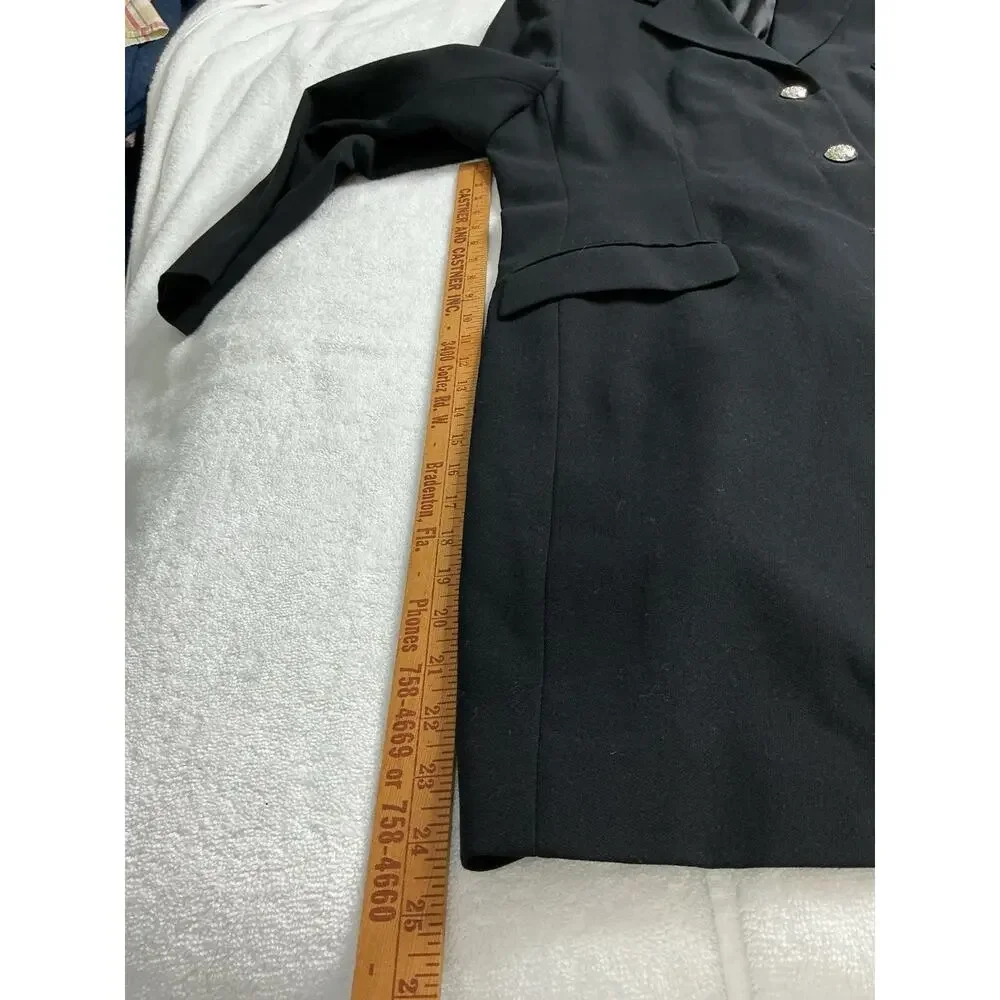 Vtg Women’s Lauren Ralph Lauren Black Long Coat With Tags - Picture 8 of 16